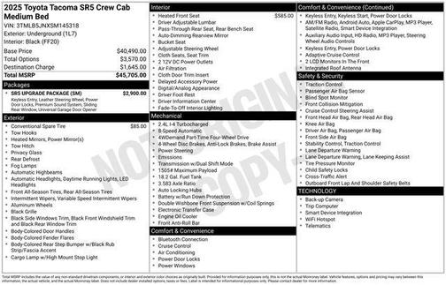 2025 Toyota Tacoma SR5