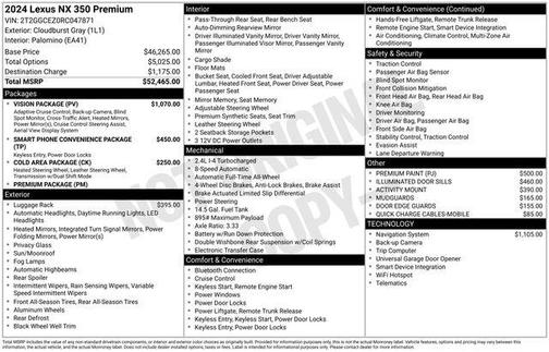 2024 Lexus NX 350 Premium