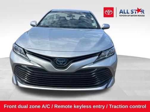 Celestial Silver Metallic 2018 Toyota Camry Hybrid LE