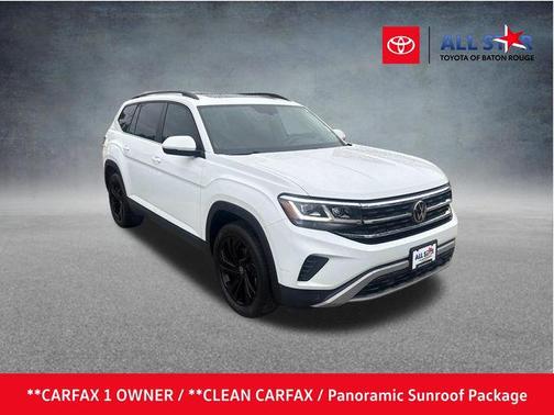 Pure White 2023 Volkswagen Atlas 3.6L SE w/Technology