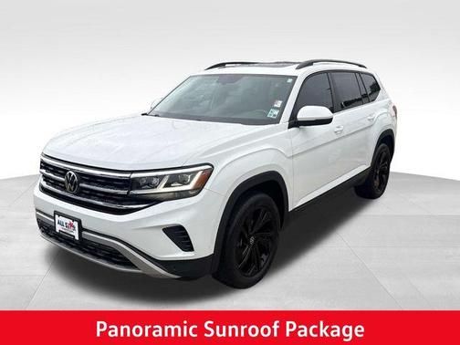 Pure White 2023 Volkswagen Atlas 3.6L SE w/Technology