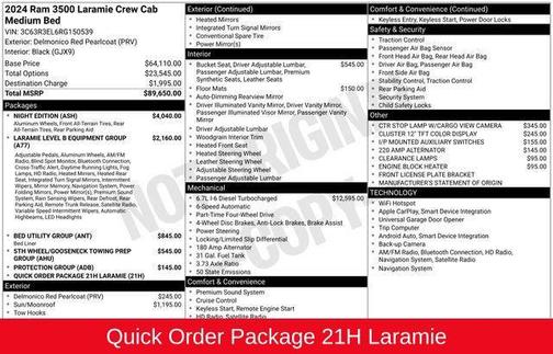 2024 RAM 3500 Laramie Crew Cab 4x4 6'4' Box