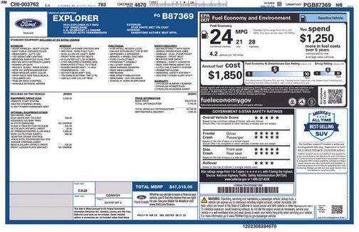 Star White Metallic Tri-Coat 2023 Ford Explorer XLT