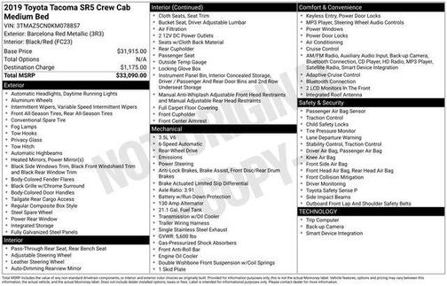 2019 Toyota Tacoma SR5