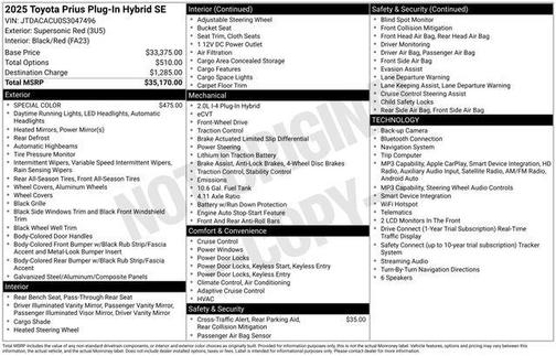 2025 Toyota Prius Plug-In Hybrid 