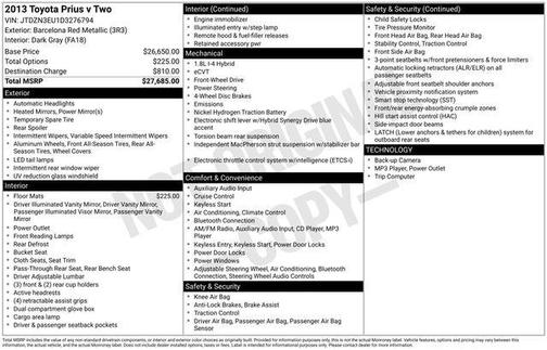 2013 Toyota Prius v 
