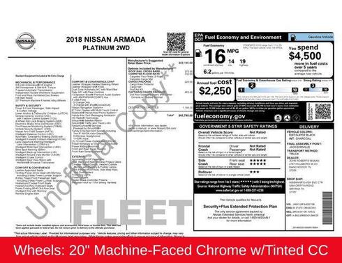 2018 Nissan Armada Platinum