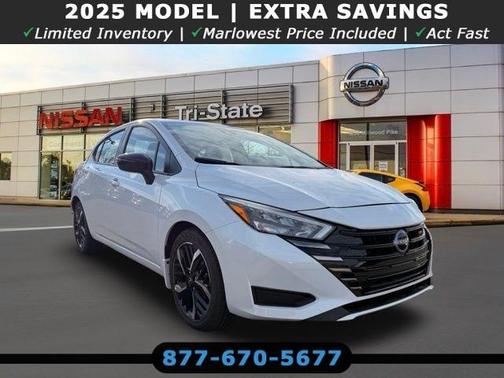 Aspen White 2025 Nissan Versa 1.6 SR