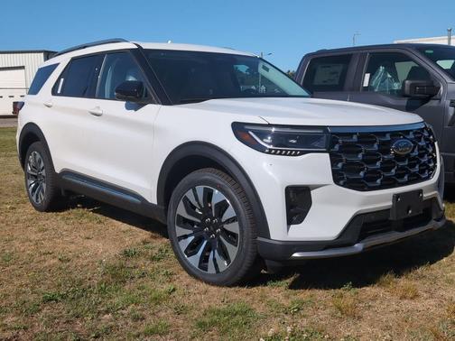 STAR WHITE MET TRI-COAT 2026 Ford Explorer Platinum