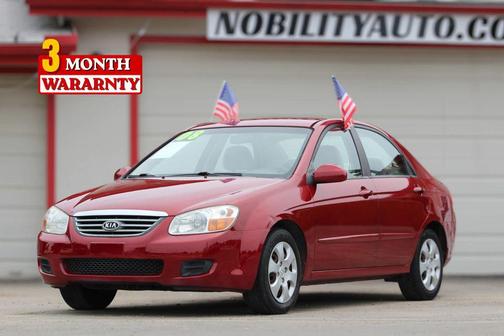 Spicy Red Metallic 2008 Kia Spectra EX