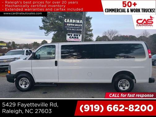 Summit White 2020 Chevrolet Express 3500 RWD 3500 Extended Wheelbase LT