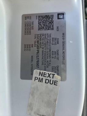 2018 Chevrolet Express 2500 Work Van