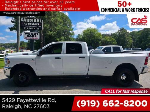 Bright White Clearcoat 2024 RAM 3500 Tradesman Crew Cab 4x4 8' Box