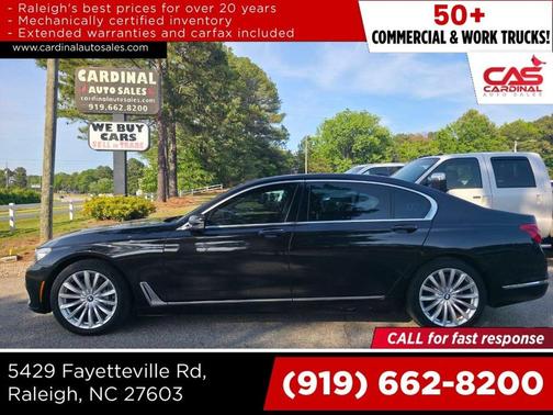 Black 2018 BMW 740 740i 4dr Sedan