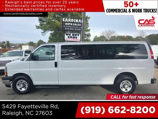 Summit White 2018 Chevrolet Express 3500 LT