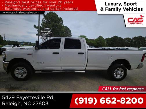 Bright White Clearcoat 2019 RAM 3500 Tradesman Crew Cab 4x4 8' Box