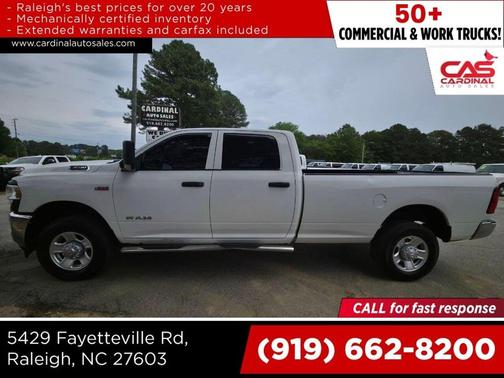 Bright White Clearcoat 2019 RAM 3500 Tradesman Crew Cab 4x4 8' Box
