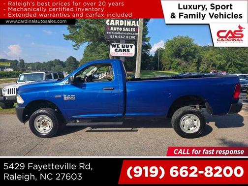 2018 RAM 2500 Tradesman Regular Cab 4x4 8' Box