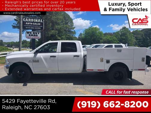 Bright White Clearcoat 2018 RAM 3500 Tradesman Crew Cab 4x2 8' Box
