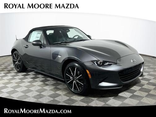 Machine Gray Metallic 2026 Mazda MX-5 Miata Grand Touring Convertible