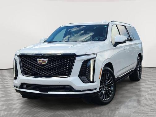 Crystal White Tricoat 2025 Cadillac Escalade ESV Sport Platinum