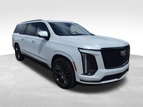 Crystal White Tricoat 2025 Cadillac Escalade ESV Sport Platinum