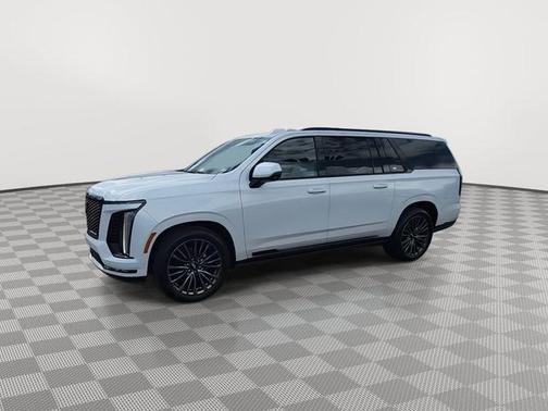 Crystal White Tricoat 2025 Cadillac Escalade ESV Sport Platinum