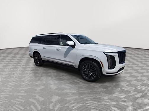Crystal White Tricoat 2025 Cadillac Escalade ESV Sport Platinum