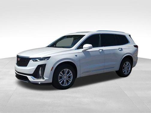 Crystal White Tricoat 2025 Cadillac XT6 Luxury AWD