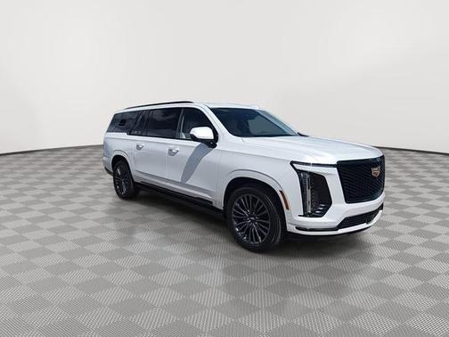 Crystal White Tricoat 2025 Cadillac Escalade ESV Sport Platinum
