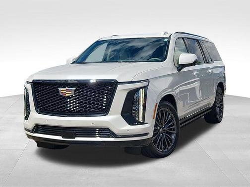 Crystal White Tricoat 2025 Cadillac Escalade ESV Sport Platinum