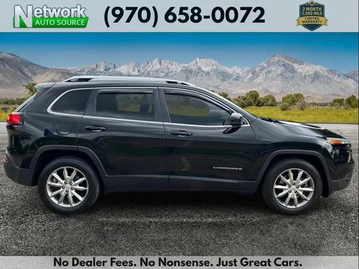 Diamond Black Crystal Pearlcoat 2018 Jeep Cherokee Limited