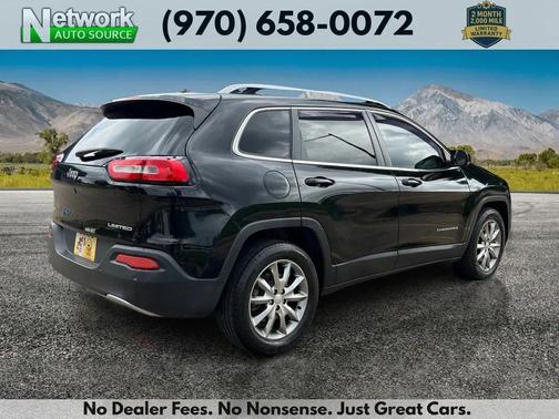 Diamond Black Crystal Pearlcoat 2018 Jeep Cherokee Limited