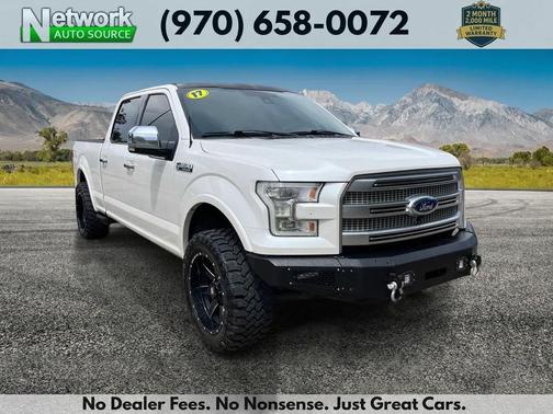 White Platinum Metallic Tri-Coat 2017 Ford F-150 Platinum
