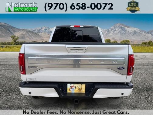 White Platinum Metallic Tri-Coat 2017 Ford F-150 Platinum