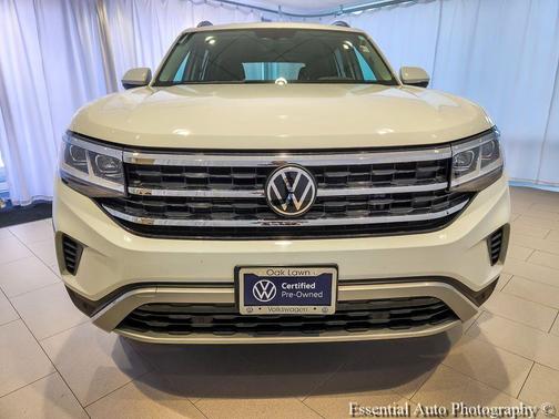 Pure White 2023 Volkswagen Atlas 3.6L SE w/Technology