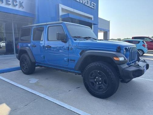 Blue 2024 Jeep Wrangler Sport