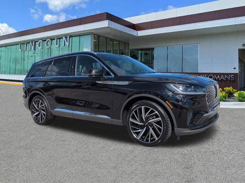 Infinite Black Metallic Clearcoat 2026 Lincoln Aviator Reserve AWD