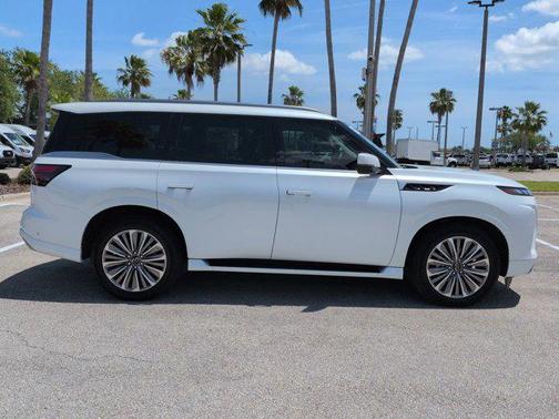 Radiant White 2025 INFINITI QX80 SENSORY AWD
