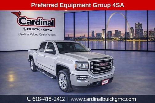 White Frost Tri-Coat 2018 GMC Sierra 1500 SLT
