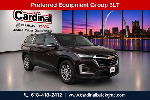 Black Cherry Metallic 2023 Chevrolet Traverse LT Leather