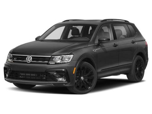 Platinum Gray Metallic 2021 Volkswagen Tiguan 2.0T SE R-Line Black