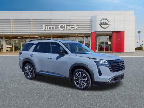 Boulder Gray Pearl 2026 Nissan Pathfinder Platinum