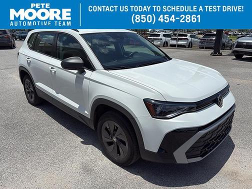 Pure White 2025 Volkswagen Taos 1.5T S