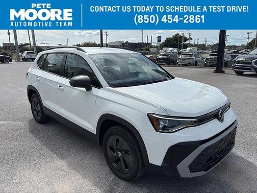 Pure White 2025 Volkswagen Taos 1.5T S