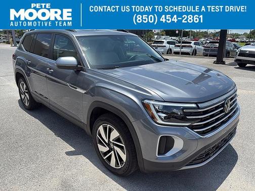 Platinum Gray Metallic 2024 Volkswagen Atlas 2.0T SE w/ Technology