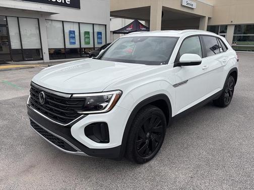 Pure White 2025 Volkswagen Atlas Cross Sport 2.0T SE w/ Technology
