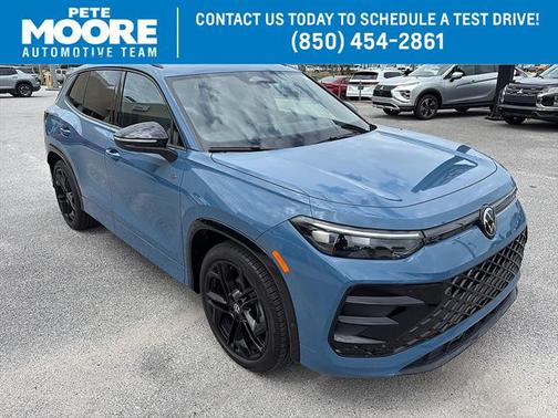 Monterey Blue Pearl 2025 Volkswagen Tiguan 2.0T SE R-Line Black