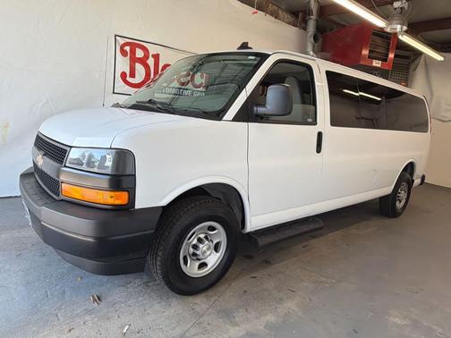 Summit White 2023 Chevrolet Express 3500 RWD 3500 Extended Wheelbase LS