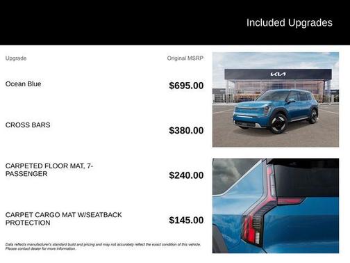 Ocean Blue 2026 Kia EV9 Wind